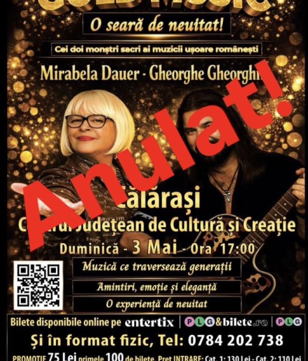 O seară de neuitat - Mirabela Dauer & Gheorghe Gheorghiu - Anulat